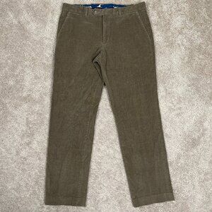 Lauren Ralph Lauren Corduroy Pants Men 34x29 Brown Slash Pocket Preppy Dog Lined